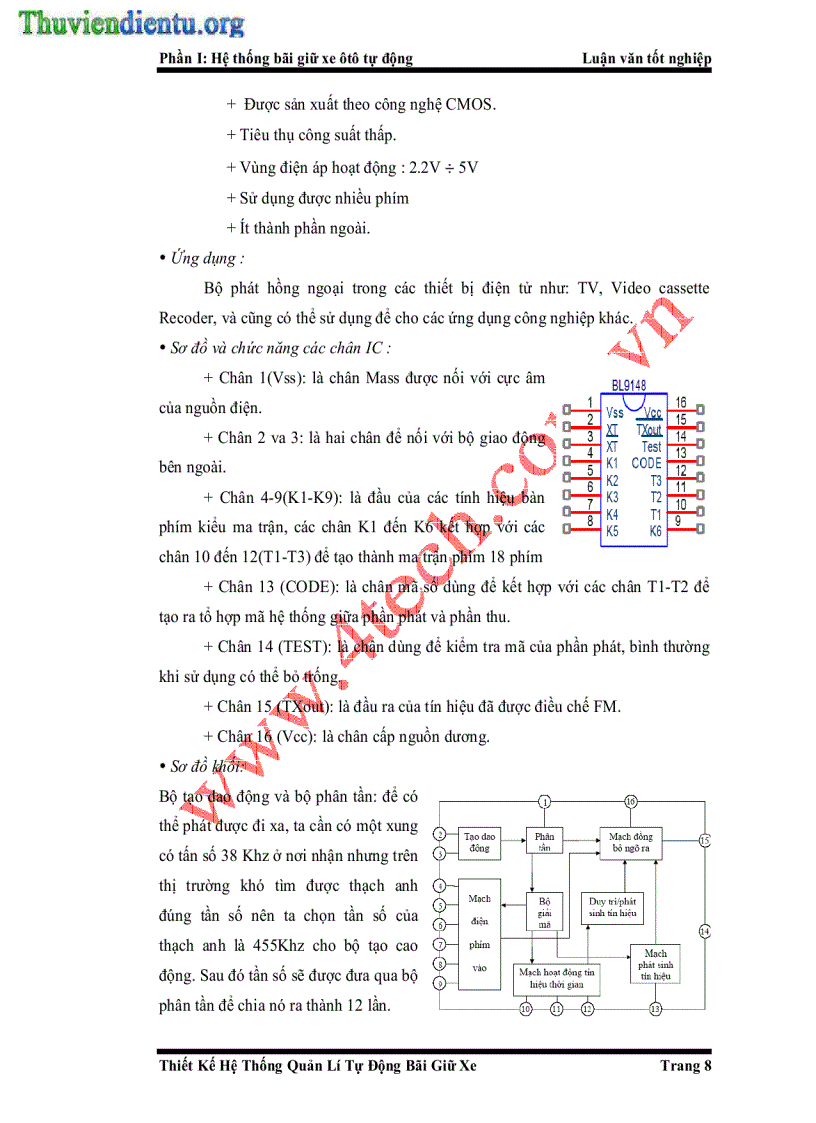 image for page Thiết kế hệ thống quản lý tự động bãi giữ xe