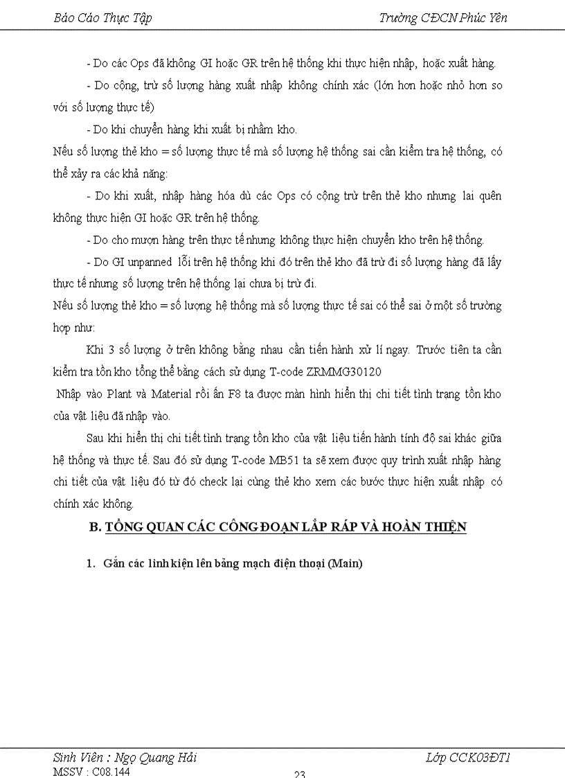 image for page Báo cáo thực tập tại công ty SAMSUNG