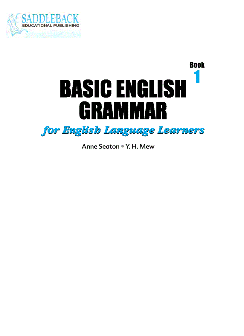 Basic English Grammar Book