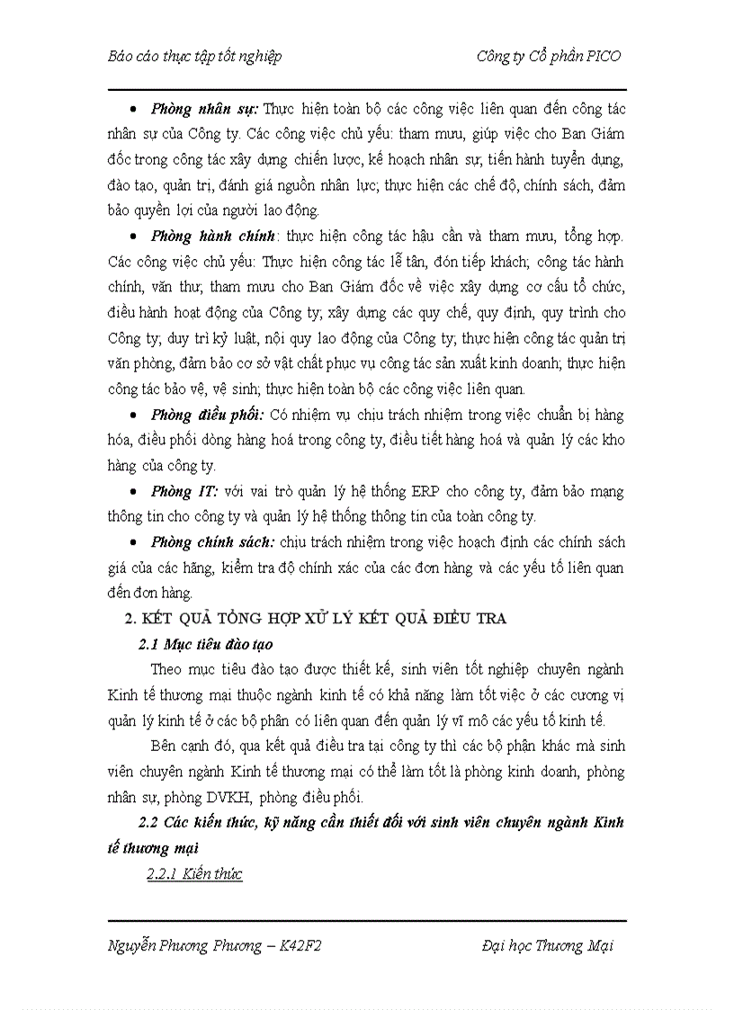 image for page Báo cáo thực tập tốt nghiệp tại Công ty Cổ phần PICO