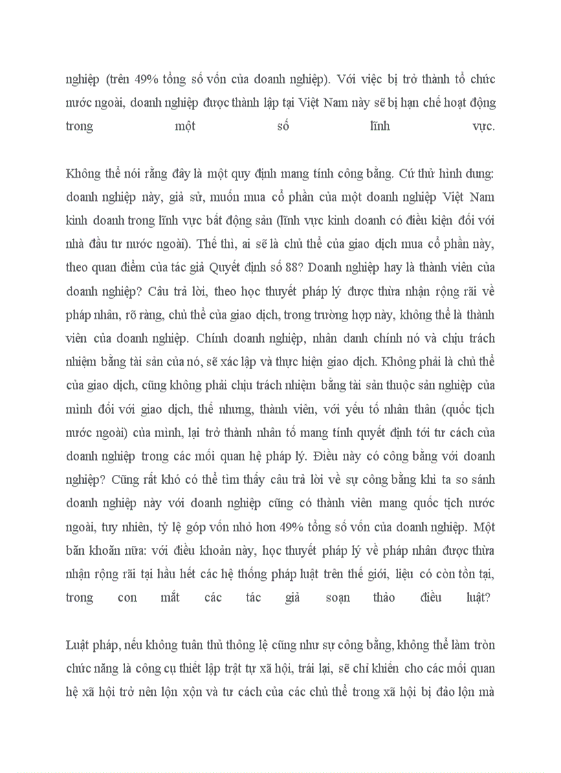 image for page Thực trạng và phương hướng khắc phục quy định Chủ thể và tư cách của chủ thể là nhà đầu tư nước ngoài