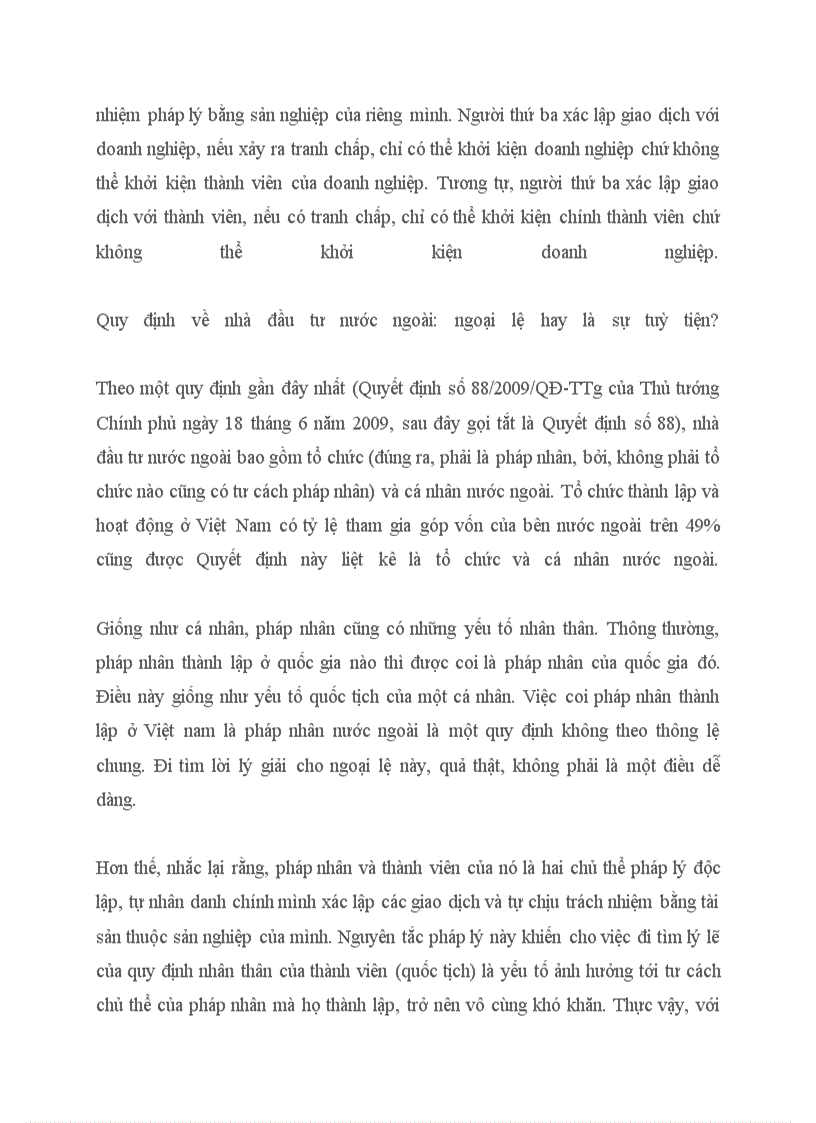 image for page Thực trạng và phương hướng khắc phục quy định Chủ thể và tư cách của chủ thể là nhà đầu tư nước ngoài