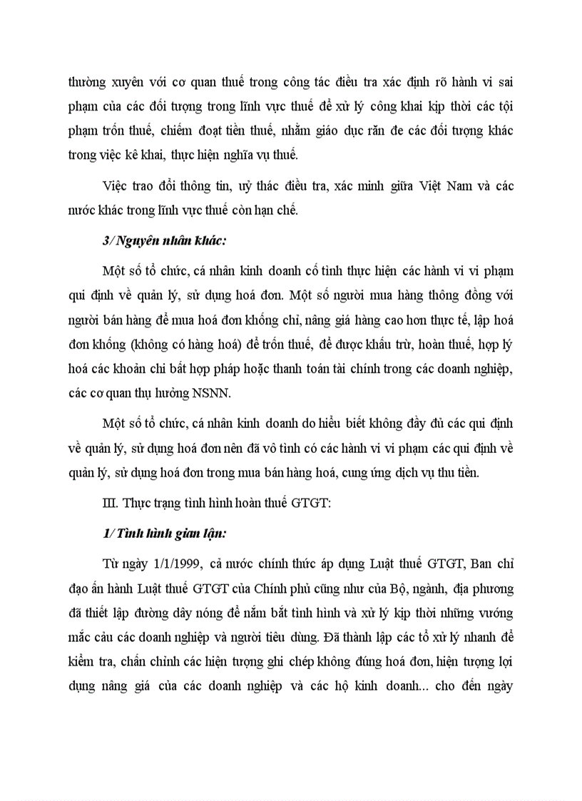 image for page Thực trạng Chứng từ hoá đơn và vấn nạn gian lận trong hoàn thuế giá trị gia tăng trong tình hình nước ta hiện nay