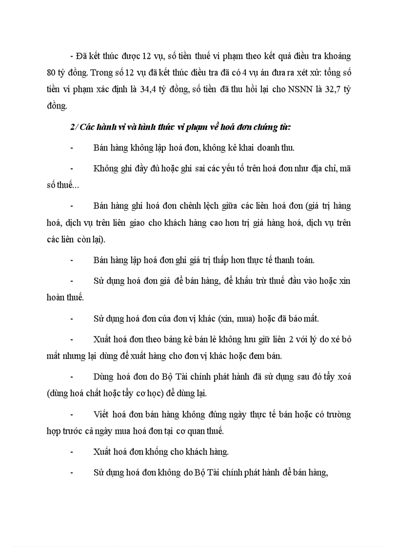image for page Thực trạng Chứng từ hoá đơn và vấn nạn gian lận trong hoàn thuế giá trị gia tăng trong tình hình nước ta hiện nay