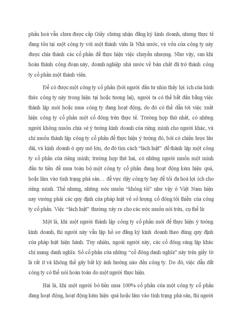image for page Pháp luật của các nước quy định về công ty cổ phần một cổ đông và việc nên thừa nhận loại hình công ty này ở nước ta hiện nay