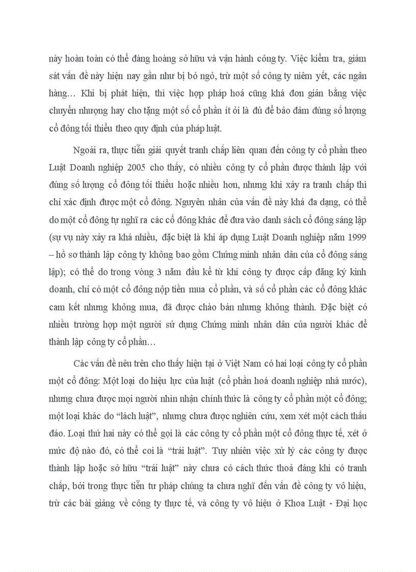 image for page Pháp luật của các nước quy định về công ty cổ phần một cổ đông và việc nên thừa nhận loại hình công ty này ở nước ta hiện nay