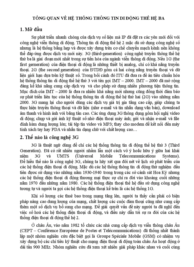image for page 3g tổng quan về hệ thống thông tin di động thế hệ ba