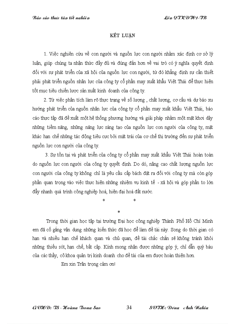 image for page Thực trạng và xu hướng phát triển nguồn lực con người của công ty cổ phần may xuất khẩu việt thái thái bình