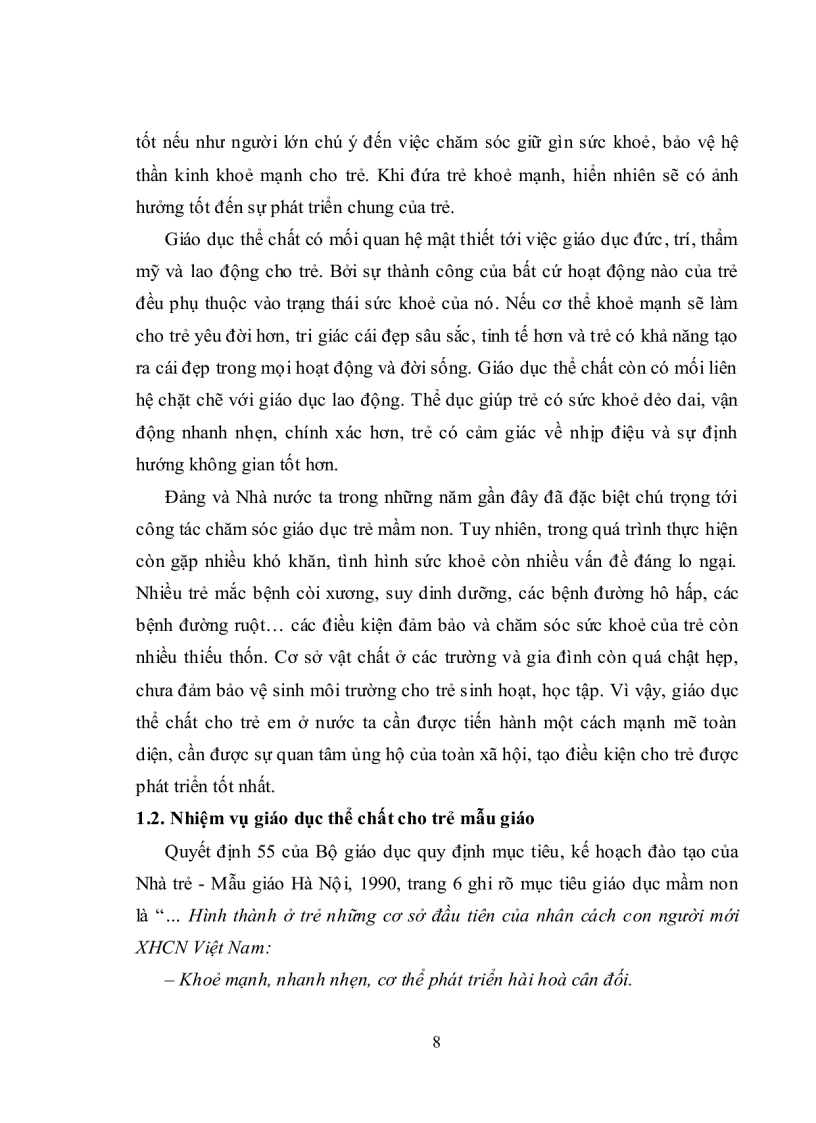 image for page Khoá luận Tìm hiểu thực trạng giáo dục thể chất cho trẻ mẫu giáo ở một số trường mầm non khu vực Sóc Sơn Hà Nội