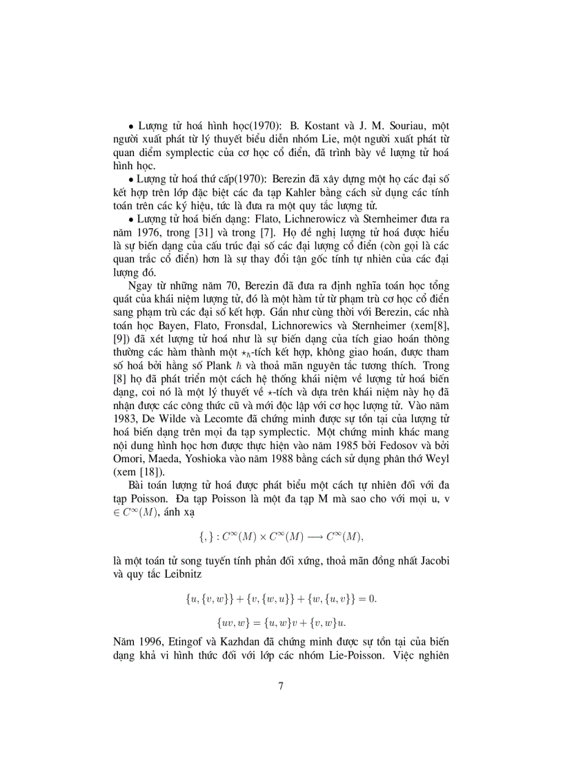 image for page Lượng tử hóa biến dạng trên các K quỹ đạo và đối ngẫu UNITA của SL 2 R