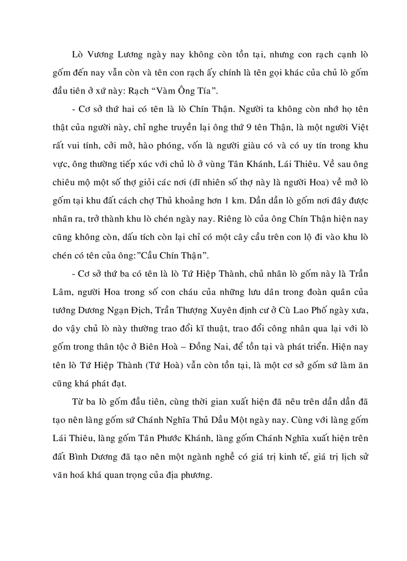 image for page Thạc sĩ lịch sử Sự phát triển của ngành tiểu thủ công nghiệp gốm sứ bình dương trong thời kỳ từ năm 1986 đến năm 2000