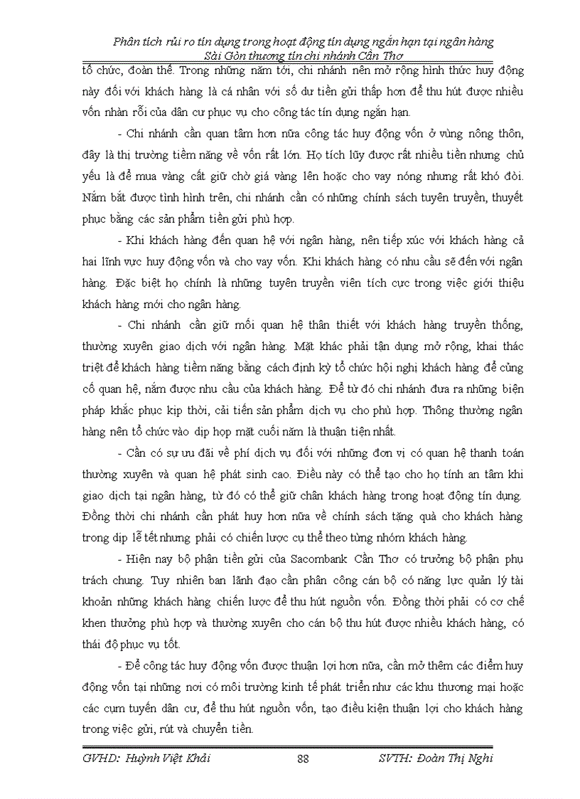 image for page Phân tích tình hình tín dụng và thực trạng rủi ro tín dụng trong hoạt động tín dụng ngắn hạn của sacombank cần thơ