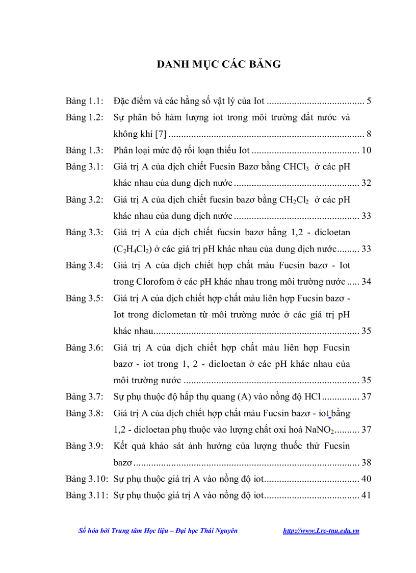 image for page Thạc sĩ hóa học phân tích Nghiên cứu phương pháp phân tích vi lượng iot trong các đối tượng môi trường