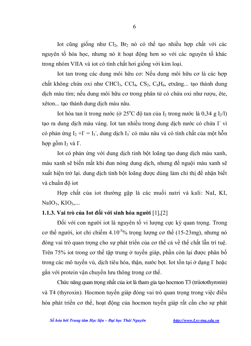 image for page Thạc sĩ hóa học phân tích Nghiên cứu phương pháp phân tích vi lượng iot trong các đối tượng môi trường