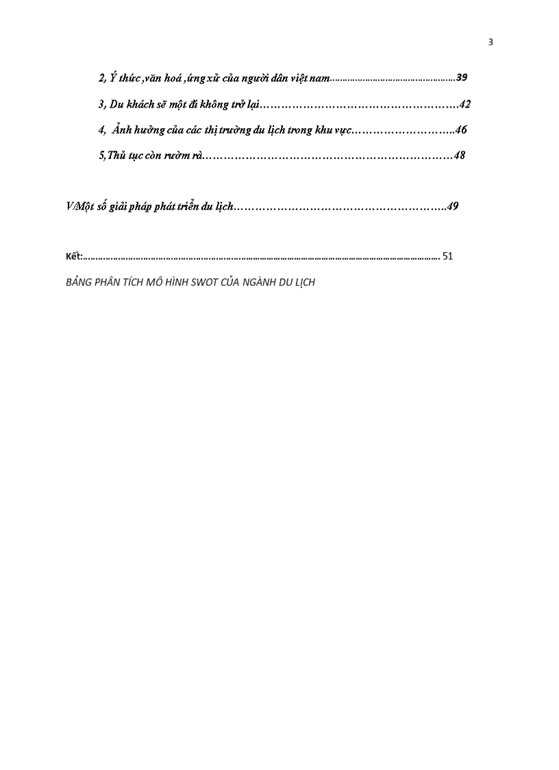image for page Phân tích swot ngành du lịch việt nam