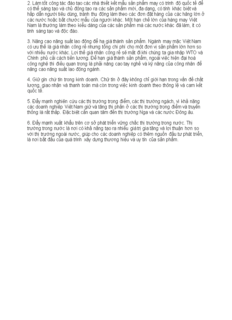 image for page Ma trận S W O T và cạnh tranh của hàng may Việt Nam