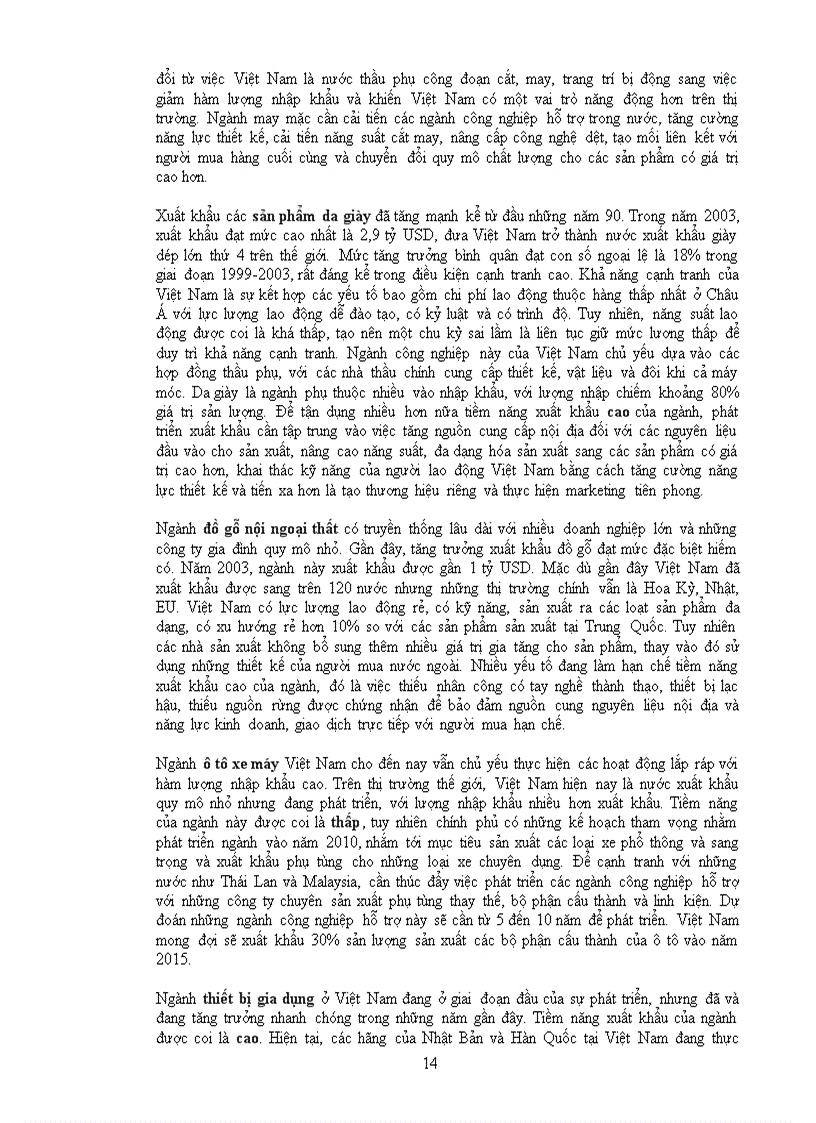image for page Đánh giá tiềm năng xuất khẩu của Việt Nam