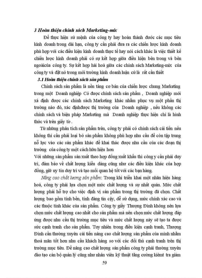 image for page Các Giải pháp Marketing nhằm duy trì mở rộng thị trường của công ty Giầy Thượng Đình