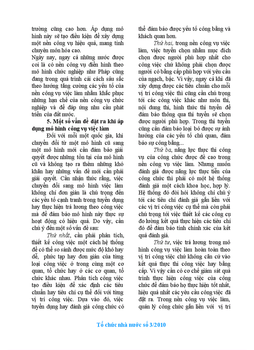 image for page Lựa chọn ưu điểm phù hợp của mô hình chức nghiệp và việc làm cho nền công vụ việt nam