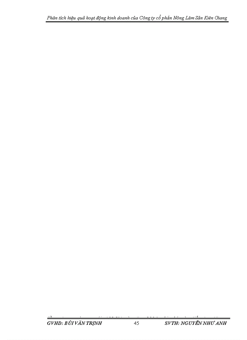 image for page Phân tích hiệu quả hoạt động kinh doanh tại Công ty cổ phần Nông Lâm sản Kiên Giang