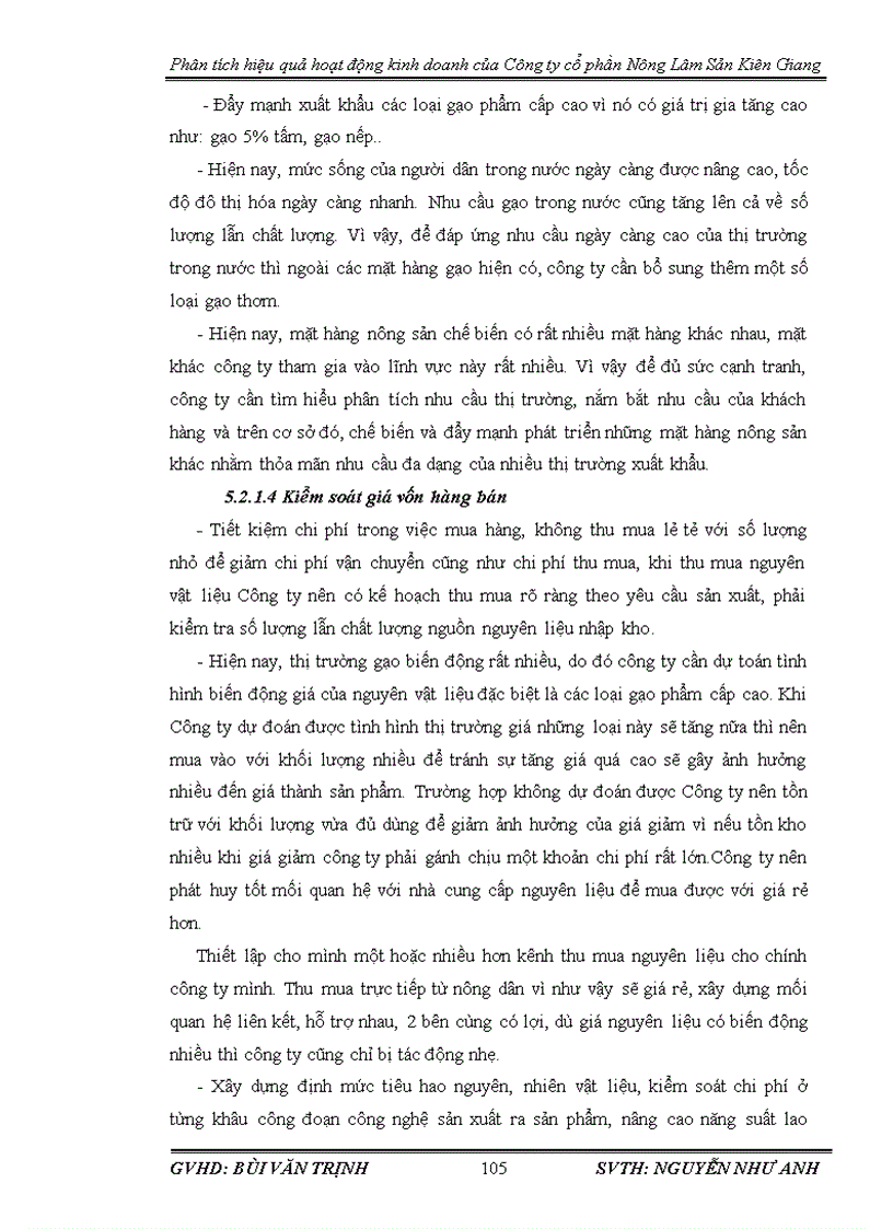 image for page Phân tích hiệu quả hoạt động kinh doanh tại Công ty cổ phần Nông Lâm sản Kiên Giang