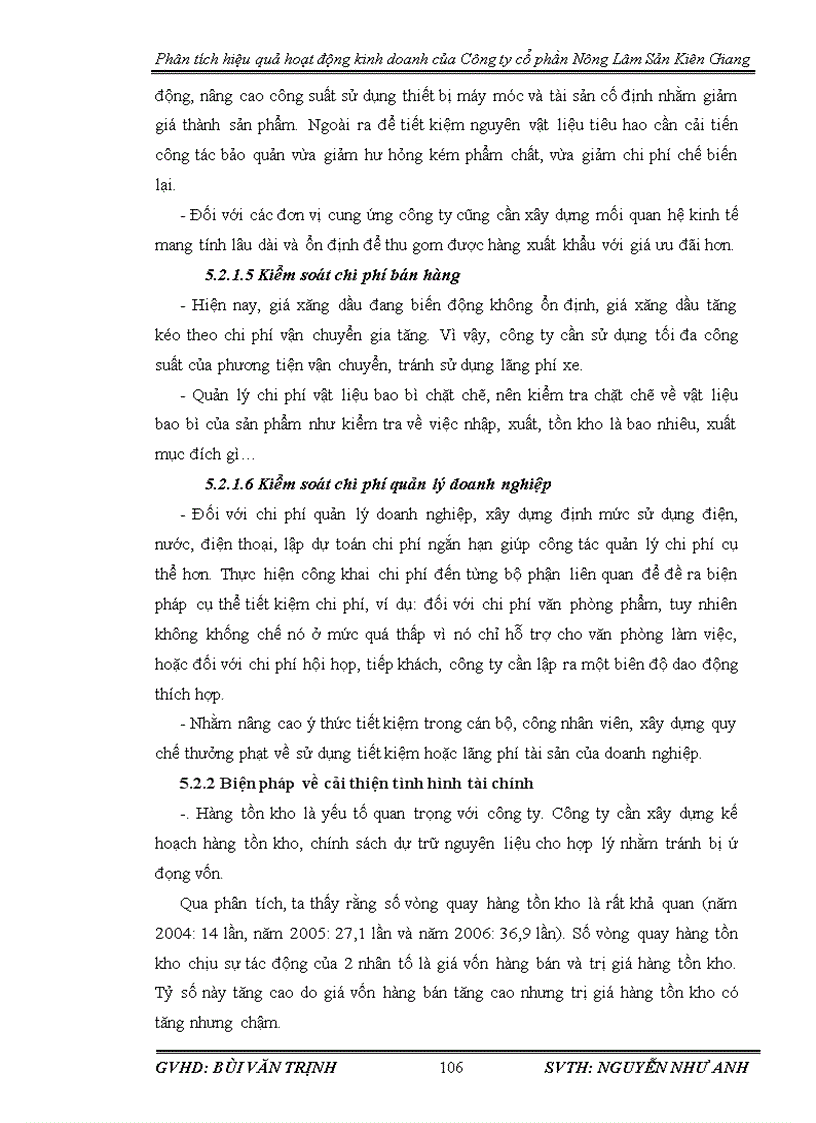 image for page Phân tích hiệu quả hoạt động kinh doanh tại Công ty cổ phần Nông Lâm sản Kiên Giang
