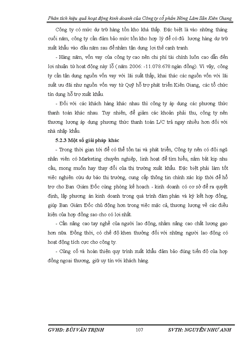 image for page Phân tích hiệu quả hoạt động kinh doanh tại Công ty cổ phần Nông Lâm sản Kiên Giang
