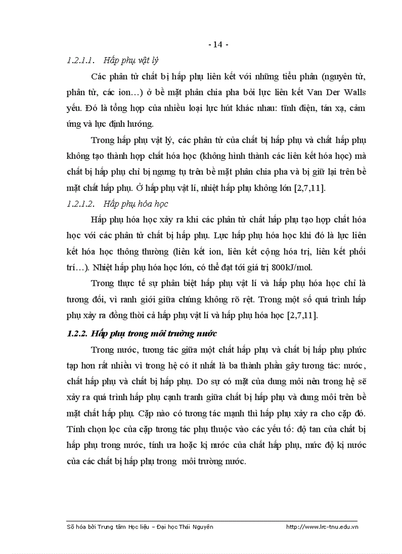 image for page Nghiên cứu khả năng hấp phụ một số ion kim loại nặng trên vật liệu hấp phụ chế tạo từ bã mía và thăm dò xử lí môi trường