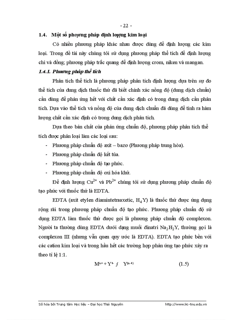 image for page Nghiên cứu khả năng hấp phụ một số ion kim loại nặng trên vật liệu hấp phụ chế tạo từ bã mía và thăm dò xử lí môi trường