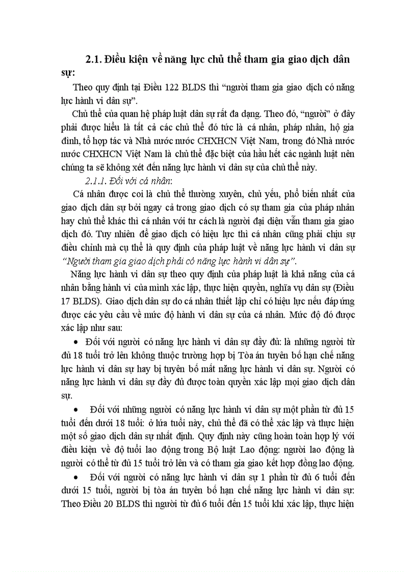 image for page Giao dịch dân sự vô hiệu và hậu quả pháp lý của việc tuyên bố giao dịch dân sự vô hiệu 21trang