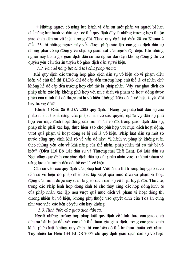 image for page Giao dịch dân sự vô hiệu và hậu quả pháp lý của việc tuyên bố giao dịch dân sự vô hiệu 21trang