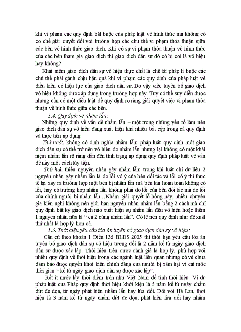 image for page Giao dịch dân sự vô hiệu và hậu quả pháp lý của việc tuyên bố giao dịch dân sự vô hiệu 21trang