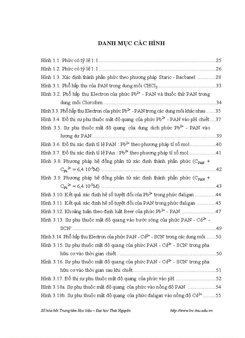image for page Xác định hàm lượng chì và Cadimi trong rau xanh ở thành phố Thái Nguyên bằng phương pháp chiết trắc quan