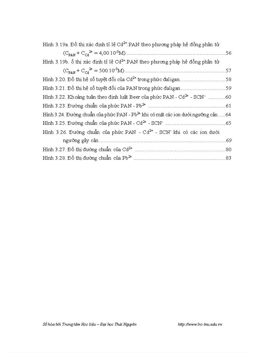 image for page Xác định hàm lượng chì và Cadimi trong rau xanh ở thành phố Thái Nguyên bằng phương pháp chiết trắc quan