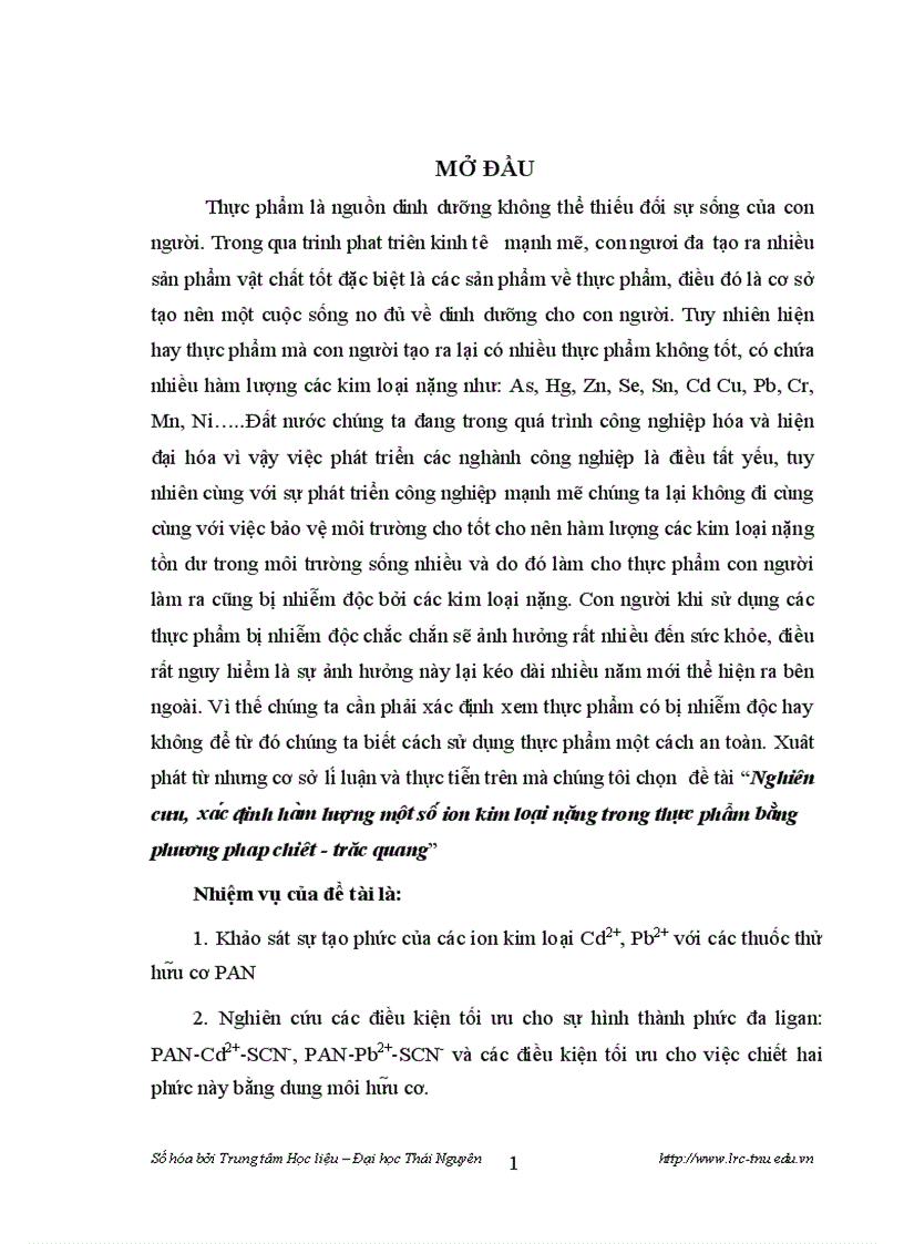 image for page Nghiên cưu xác định hàm lượng một số ion kim loại nặng trong thực phẩm bằng phương phap chiêt trăc quang