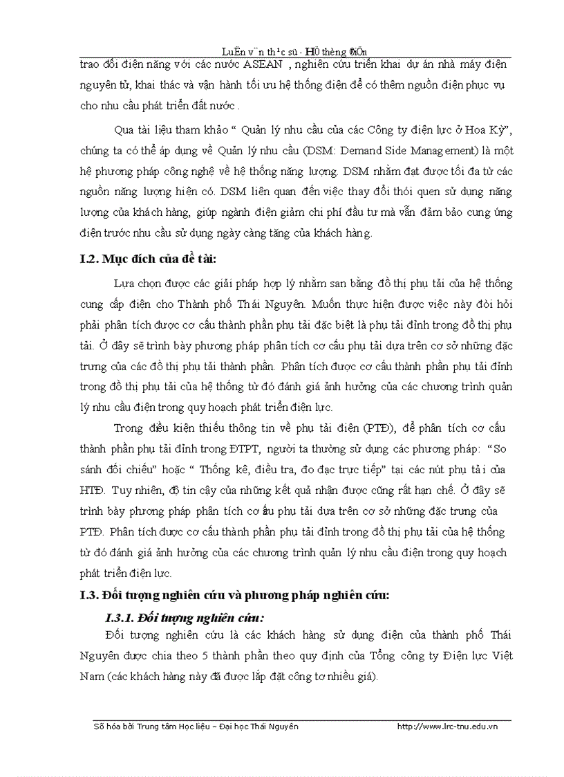 image for page Nghiên cứu và ứng dụng chương trình DSM vào điều khiển quản lý nhu cầu điện năng cho thành phố Thái Nguyên