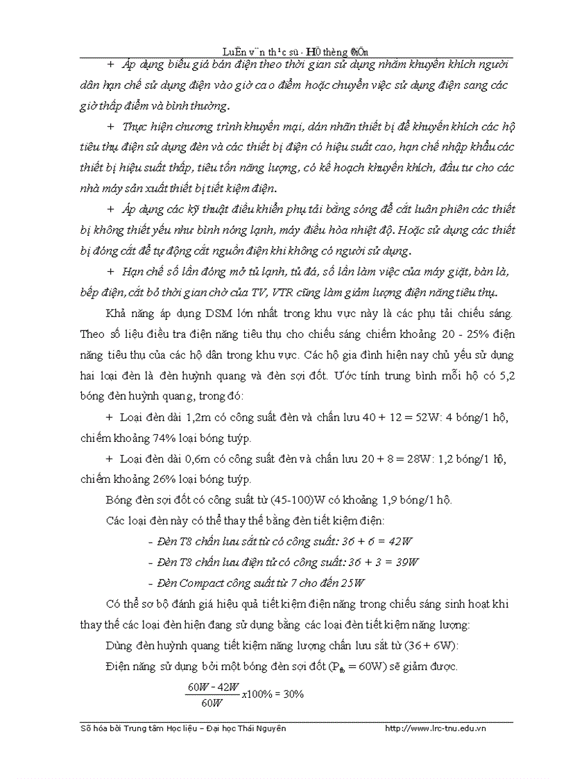 image for page Nghiên cứu và ứng dụng chương trình DSM vào điều khiển quản lý nhu cầu điện năng cho thành phố Thái Nguyên