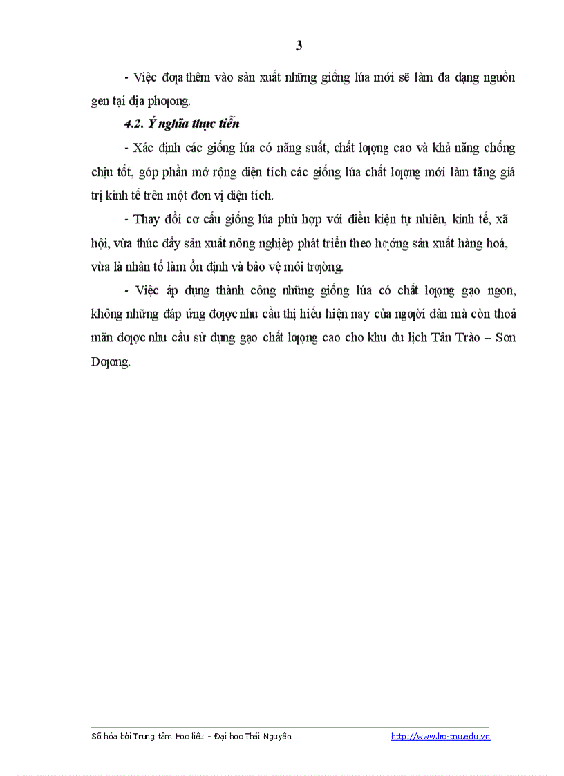 image for page Nghiên cứu đặc điểm sinh trưởng phát triển của một số dòng giống lúa thuần và ảnh hưởng của một số biện pháp kỹ thuật đến năng suất của dòng lúa CL02 tại Sơn Dương Tuyên Quang
