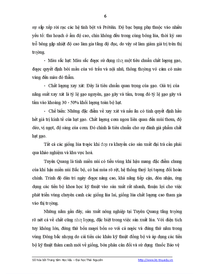 image for page Nghiên cứu đặc điểm sinh trưởng phát triển của một số dòng giống lúa thuần và ảnh hưởng của một số biện pháp kỹ thuật đến năng suất của dòng lúa CL02 tại Sơn Dương Tuyên Quang