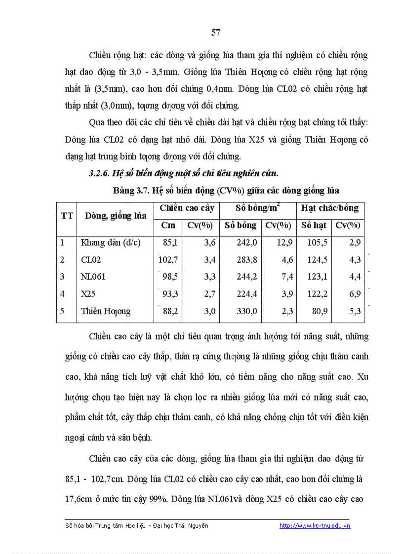 image for page Nghiên cứu đặc điểm sinh trưởng phát triển của một số dòng giống lúa thuần và ảnh hưởng của một số biện pháp kỹ thuật đến năng suất của dòng lúa CL02 tại Sơn Dương Tuyên Quang