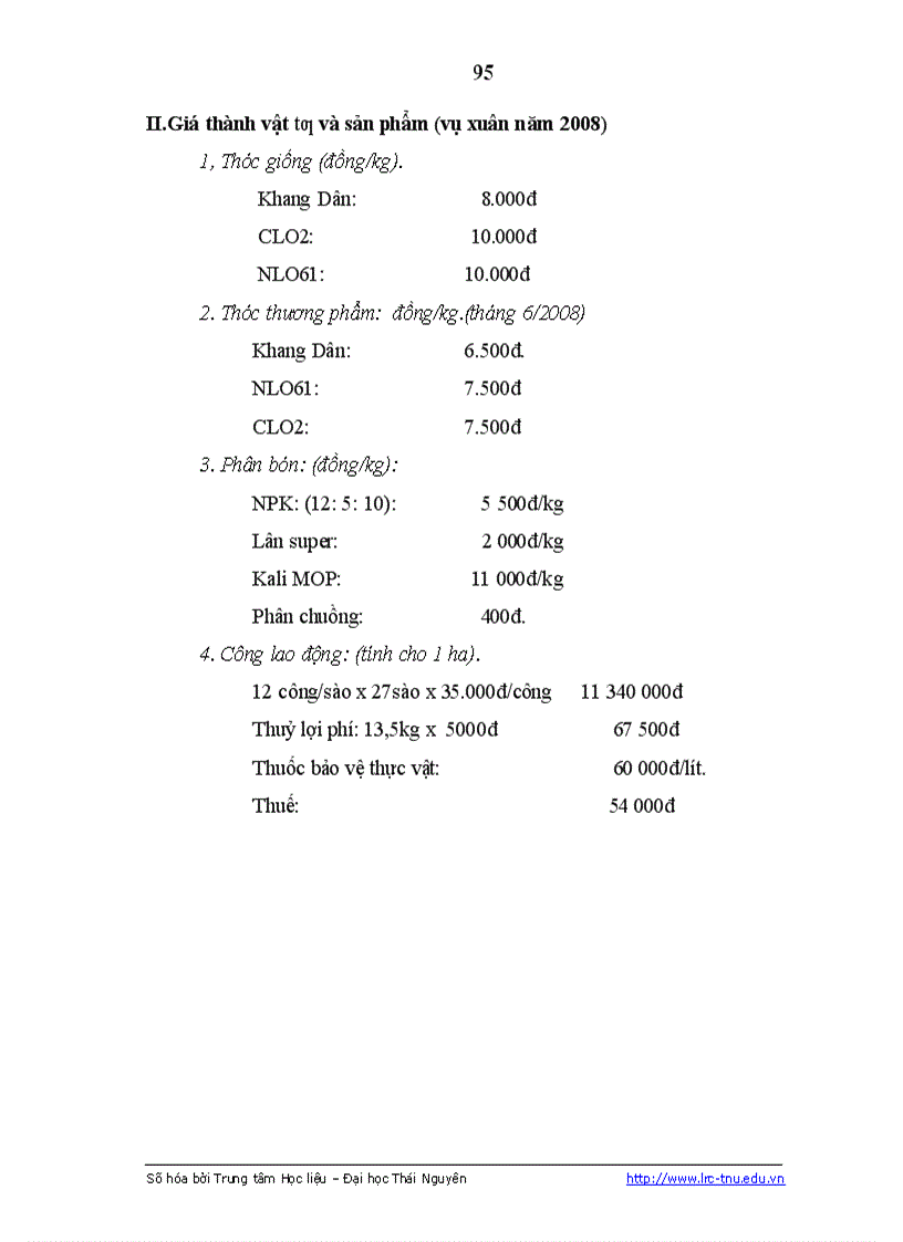 image for page Nghiên cứu đặc điểm sinh trưởng phát triển của một số dòng giống lúa thuần và ảnh hưởng của một số biện pháp kỹ thuật đến năng suất của dòng lúa CL02 tại Sơn Dương Tuyên Quang