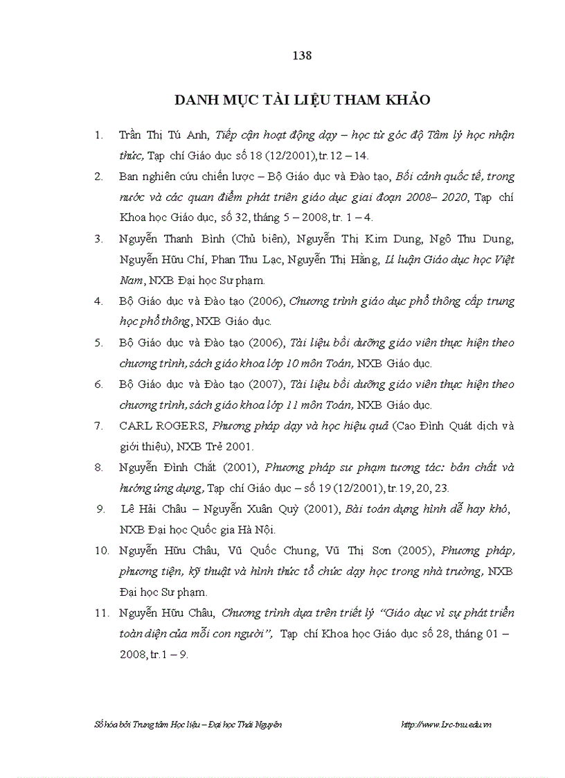 image for page Vận dụng quan điểm sư phạm tương tác vào dạy học nội dung Phép dời hình và phép đồng dạng trong mặt phẳng Hình học 11 nâng cao trường trung học phổ thông