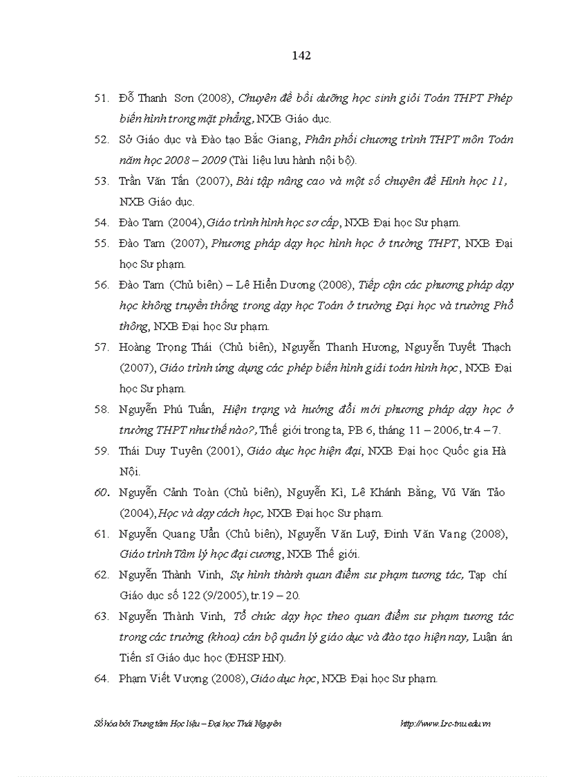 image for page Vận dụng quan điểm sư phạm tương tác vào dạy học nội dung Phép dời hình và phép đồng dạng trong mặt phẳng Hình học 11 nâng cao trường trung học phổ thông