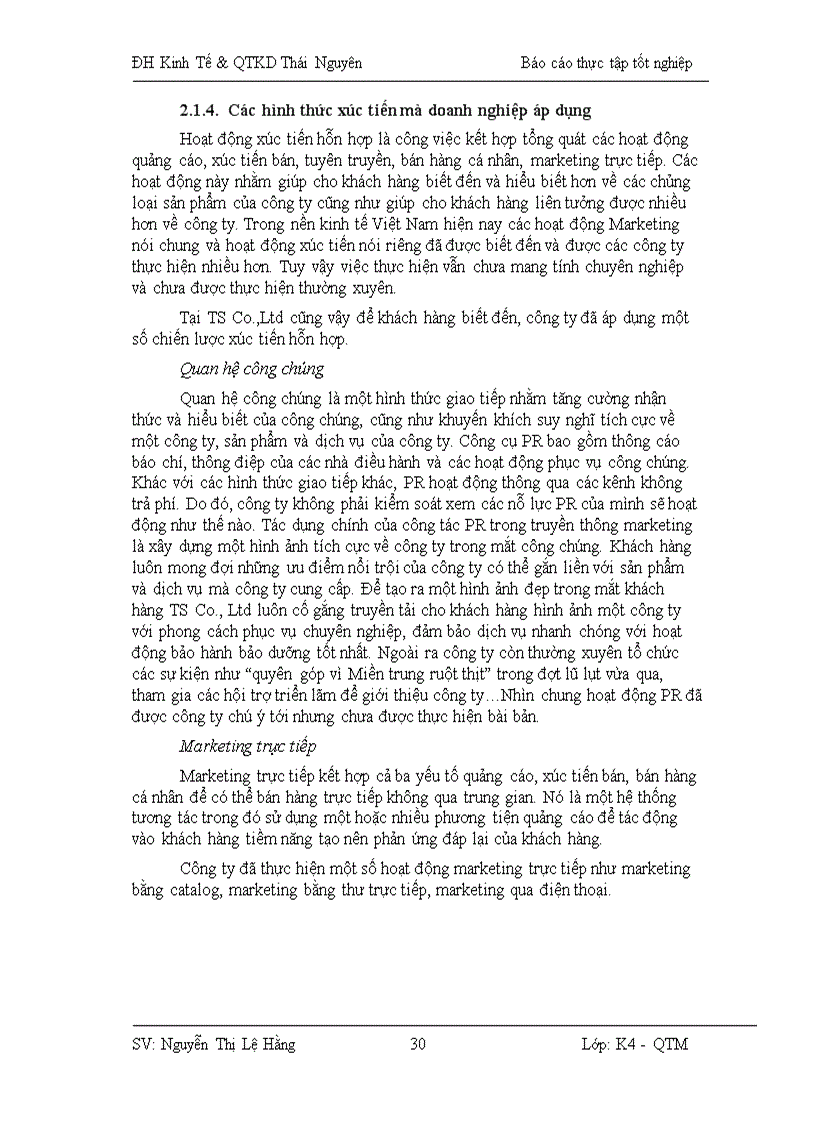 image for page Báo cáo thực tập chuyên ngành quản trị kinh doanh