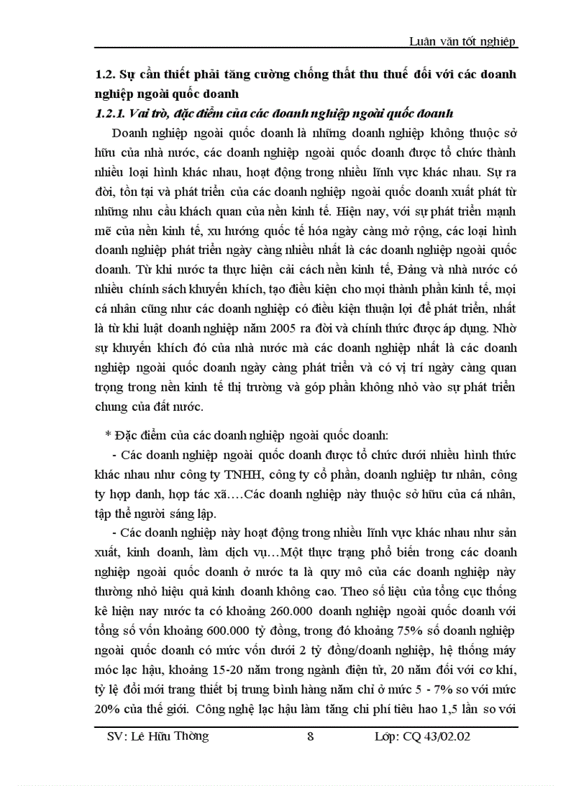 image for page Các giải pháp tăng cường chống thất thu thuế GTGT và TNDN đối với các doanh nghiệp ngoài quốc doanh tại chi cục thuế huyện Đông Anh