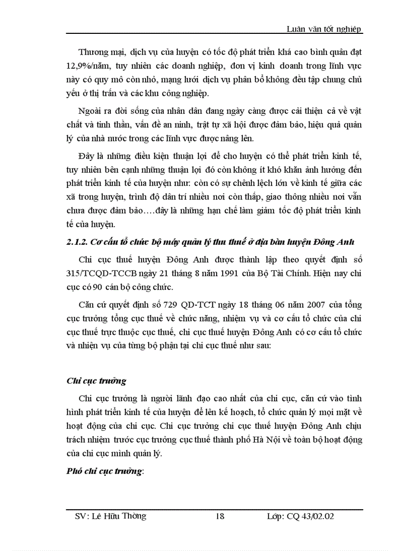 image for page Các giải pháp tăng cường chống thất thu thuế GTGT và TNDN đối với các doanh nghiệp ngoài quốc doanh tại chi cục thuế huyện Đông Anh