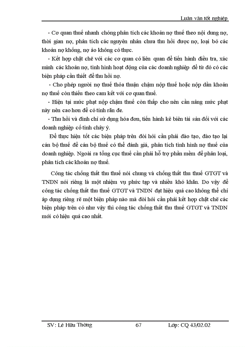 image for page Các giải pháp tăng cường chống thất thu thuế GTGT và TNDN đối với các doanh nghiệp ngoài quốc doanh tại chi cục thuế huyện Đông Anh