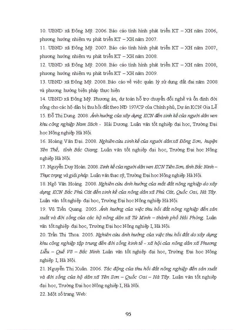 image for page Nghiên cứu sinh kế của hộ nông dân sau thu hồi đất sản xuất nông nghiệp để xây dựng khu công nghiệp tại xã Đông Mỹ thành phố Thái Bình tỉnh Thái Bình