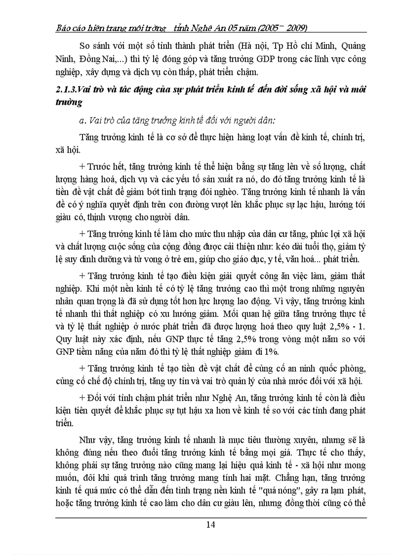 image for page Báo cáo hiện trạng môi trường tỉnh Nghệ An giai đoạn 2005 2009 156trang