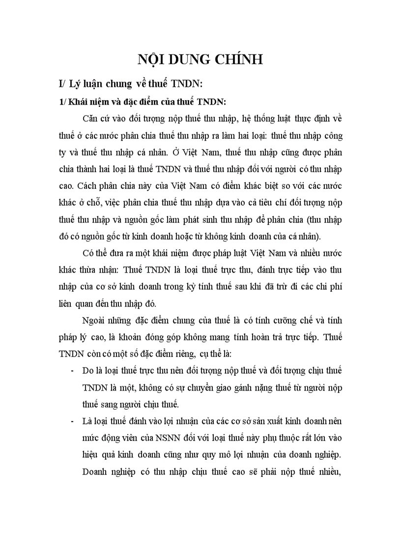 image for page Tiểu luận Đánh giá về chính sách thuế TNDN về đối tượng nộp thuế theo Luật thuế TNDN năm 2008